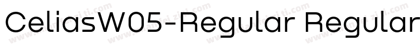 CeliasW05-Regular Regular字体转换